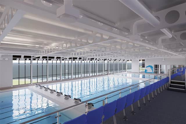 The pool hall at the new South Lakes Leisure Centre