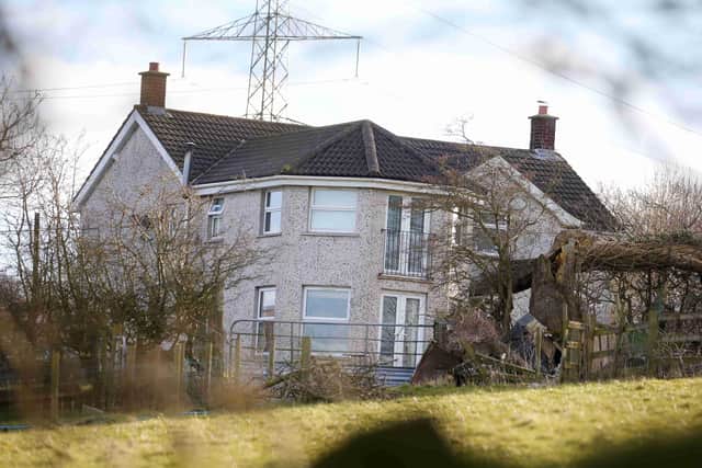 The property in which a toddler died and a baby and a woman in her thirties sustained serious injuries on Monday. (Photo: Jonathan Porter/PressEye