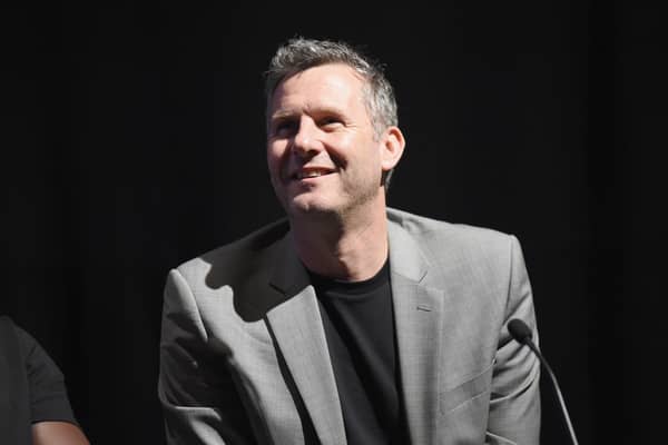 LONDON, ENGLAND - APRIL 09:  Comedian Adam Hills (Photo by Tabatha Fireman/Getty Images)