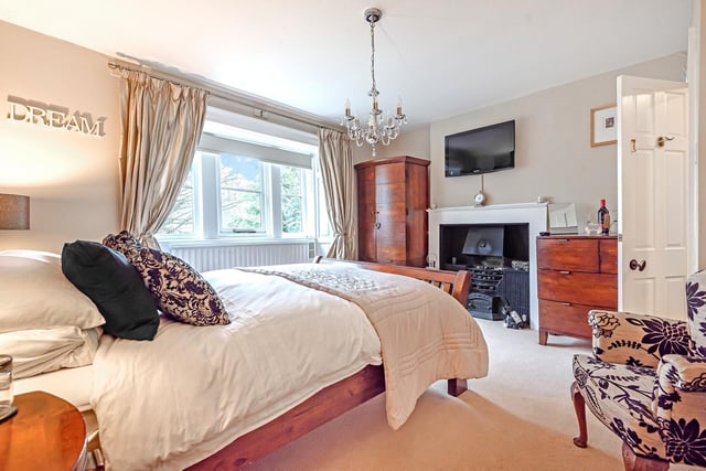 Upstairs are five double bedrooms. As the property is currently used as a guest house, the rooms are designed comfortably with added touches of luxury.