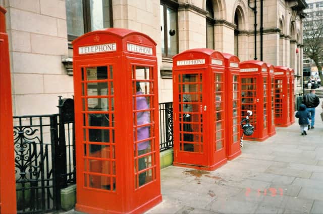 A familiar sight to anyone who is from Preston or just visiting, the famous red telephone boxes on Market Street. Picture from 1997. Image kindly provided by the late Paul Swarbrick and Gillian Lawson of the Preston Historical Society