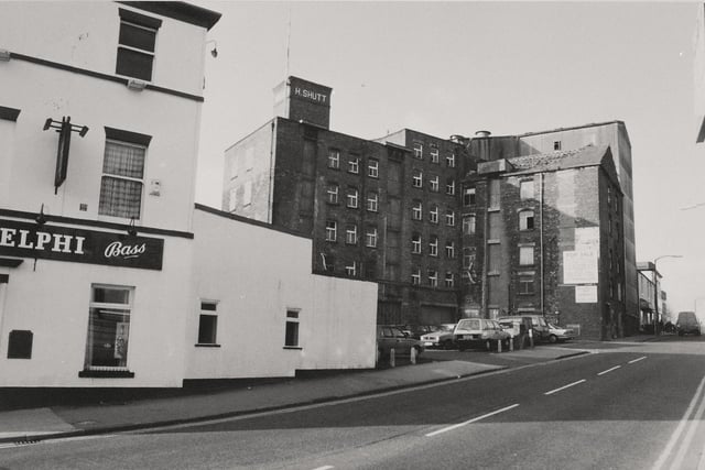 As the Adelphi quarter takes shape, we've found an image that shows it in a very different light in 1990 when Henry Shutt's Corn Mill dominated the skyline on Adelphi Street, Preston
