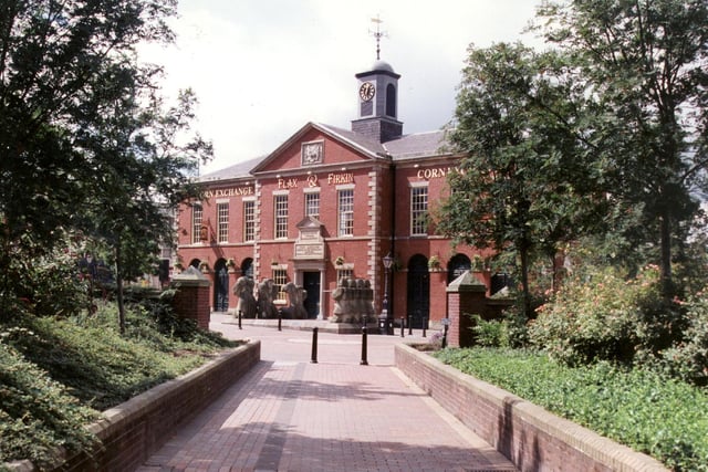 This building could be viewed as an oddity in Preston city centre. Some parts retain all the original charm of the old Public Hall, but at the rear is now the Ring Way that runs through what would have been the main hall. This shot from 1999 shows the pub that was once housed there - the Flax and Furkin, also known as the Corn Exchange. Pictured by LJ Blackwell of Walton-le-Dale