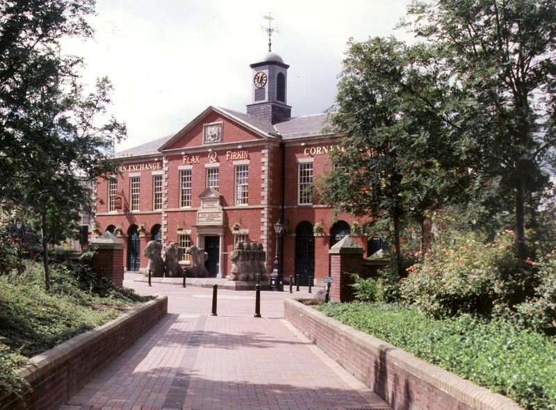 This building could be viewed as an oddity in Preston city centre. Some parts retain all the original charm of the old Public Hall, but at the rear is now the Ring Way that runs through what would have been the main hall. This shot from 1999 shows the pub that was once housed there - the Flax and Furkin, also known as the Corn Exchange. Pictured by LJ Blackwell of Walton-le-Dale