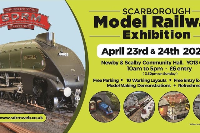 On April 23 and April 24, Newby and Scalby Community Hall will be holding their Model Railway Exhibition!