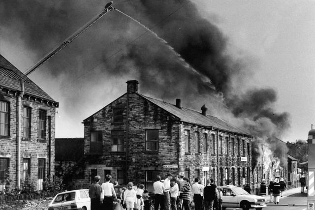 May 1989 and a major fire devastated the Loxton lampshade factory on Carlisle Road in Pudsey destroying more than £1million worth of stock.