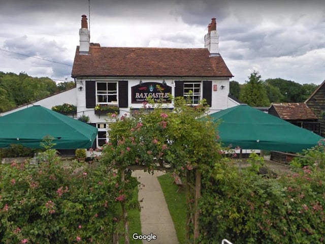 Bax Castle.Two Mile Ash Road, Horsham RH13 0LA.4 star rating on Trip Advisor with one reviewer called it a "hidden gem".Photo from Google Maps street view.