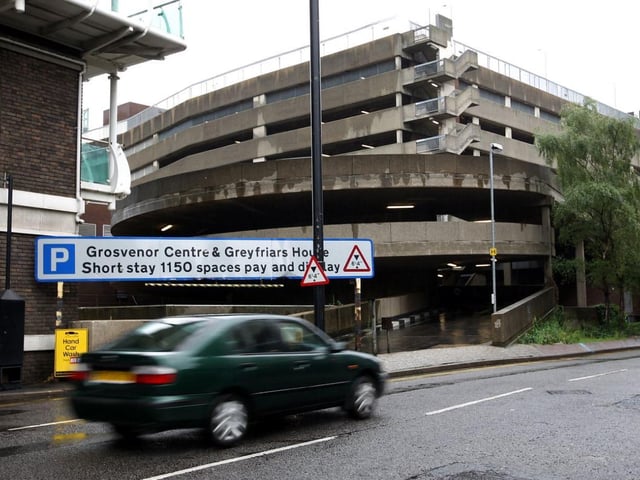The Grosvenor Centre car park in 2009