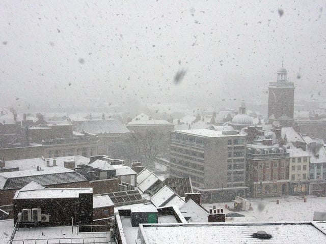 The view from the Grosvenor Centre car park in 2010