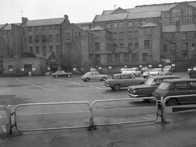 One of Northampton's car parks in 1966 - our historian thought this may have been behind St Michael's Road