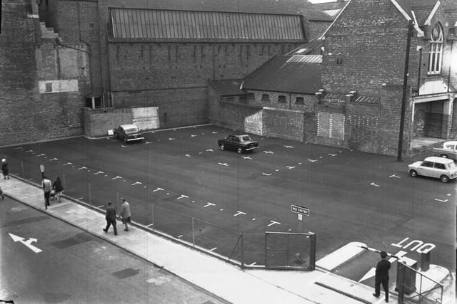 St Giles Street car park in 1965