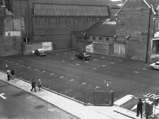 St Giles Street car park in 1965