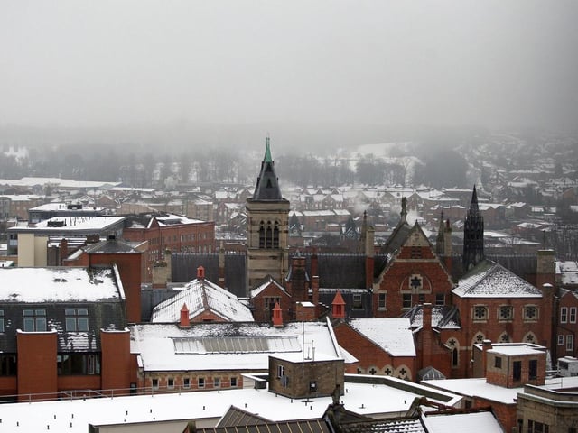 The view from the Grosvenor Centre car park in 2012
