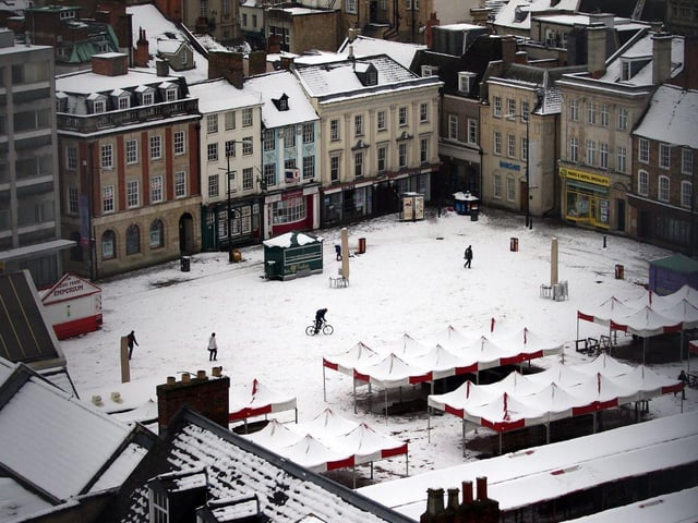 The view from the Grosvenor Centre car park in 2012