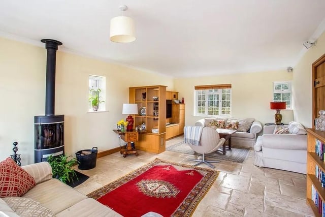 The rooms feature flagstone floors, wooden doors and exposed beams. Picture: Hamptons - Haywards Heath Sales.