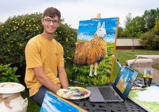 Steven McLeister, an artist from Portglenone, used his funding for a laptop to assist with the expansion of his arts business, Precisely Painted.
