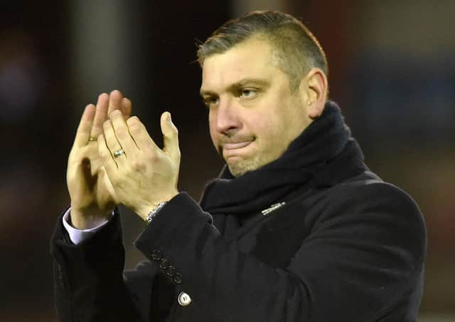 Portadown manager Matthew Tipton.