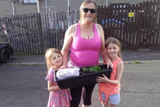 Clare O'Neill was one of the Dunvale resident who received a window box as part of the Little Bit of Paradise Project