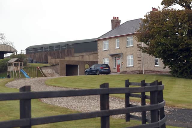 The farm on the Whitepark road, Ballycastle where a mother and daughter where killed in a crash