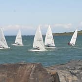 Sailing in Ballyholme Bay in June 2020