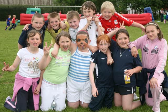 Pupils from St. Marys PS and St. Louis PS at a special funday to mark the closure of the two schools. BT29-234AC