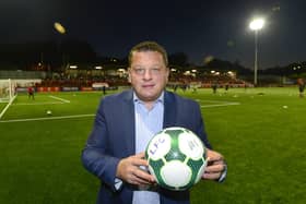 Kenny Bruce is owner of Larne FC