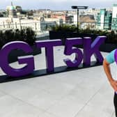 Businesses in Larne, Carrick and Newtownabbey are being urged to register for the 'virtual' Grant Thonrton Runwway Run. Pictured is Grant Thornton 5K Ambassador Greg O'Shea at the launch.. 
Photo by Sam Barnes/Sportsfile