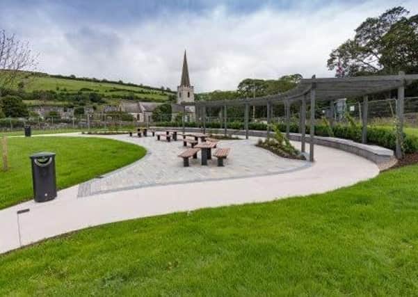 Seating and picnic facilities adjacent to the play area and car park are being installed in Glenarm through the Village Renewal Scheme.