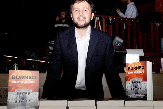 News Letter political editor Sam McBride who promoted his book Burned in five NI Easons stores last year
