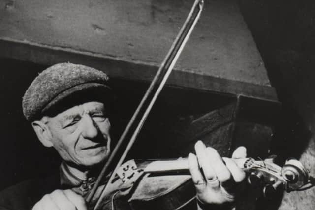 George Barnett playing the fiddle. Picture courtesy of Graham Mawhinney