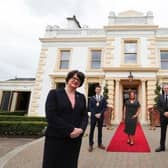 First Minister, Arlene Foster, visited Galgorm Spa & Golf Resort to see first-hand the new additions to the award-winning Thermal Village & Spa along with the Resort’s enhanced safety measures ahead of reopening on July 24
