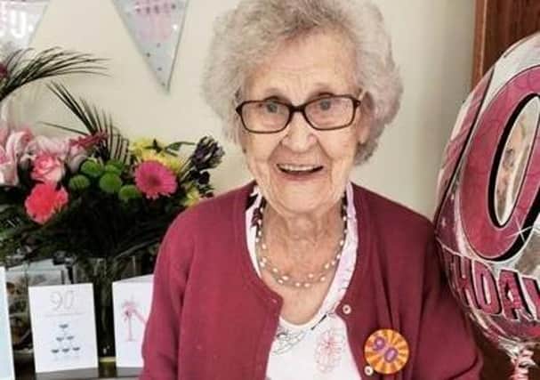 Nellie Cunningham, who celebrated her recent 90th Birthday by supporting Air Ambulance NI.