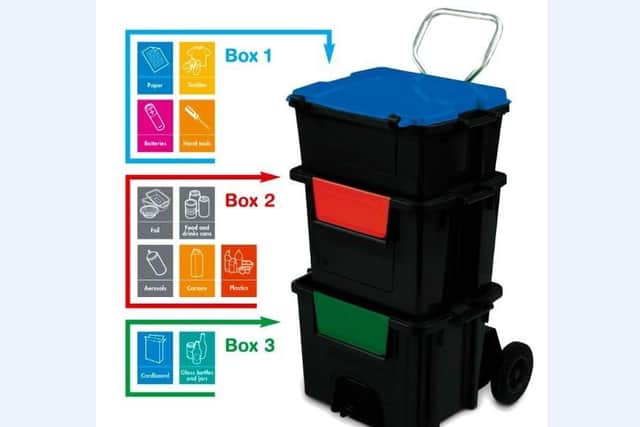This is an image of what can be put in the Wheelie Boxes.