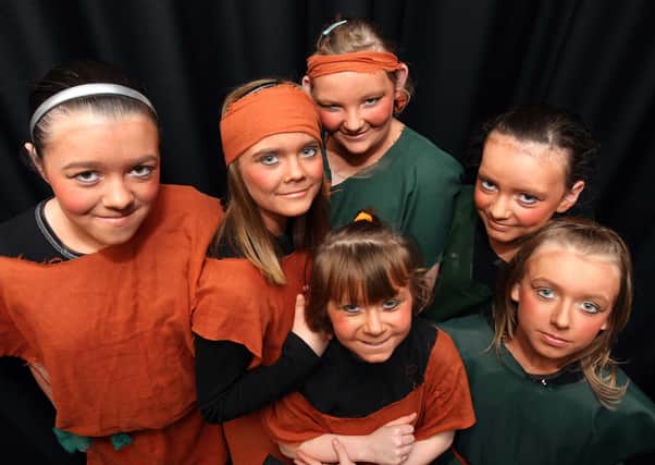 The Roninettes in Newtownabbey Community High School's production of Robin Hood. NT50-052FP