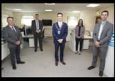 Mayor Cllr Peter Johnston along with Adrian Alexander, Head of Operations, Steven Norris, MEA, Fiona Byrne, Head of Organisations & Development and David Smith, Finance Director.