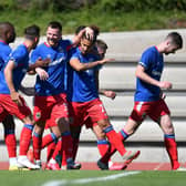 Success for Linfield in Switzerland against Tre Fiori on Saturday. Pic by Pacemaker.