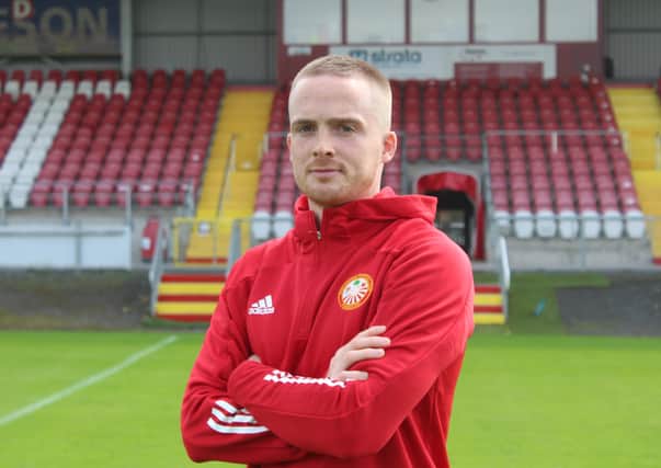 Aaron Burns has signed for Portadown. Pic courtesy of Portadown FC