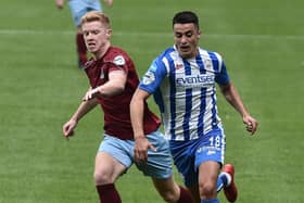 Aaron Traynor (right) during Coleraine's Irish Cup semi-final tie with Ballymena United. Pic by Pacemaker.