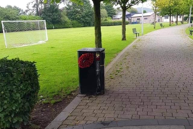 The incident has been condemned. Pic supplied by Ald Brett.