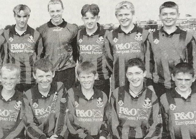 The Larne Youth U14 team who won the Nike Premier Cup Northern Ireland Champions.1999