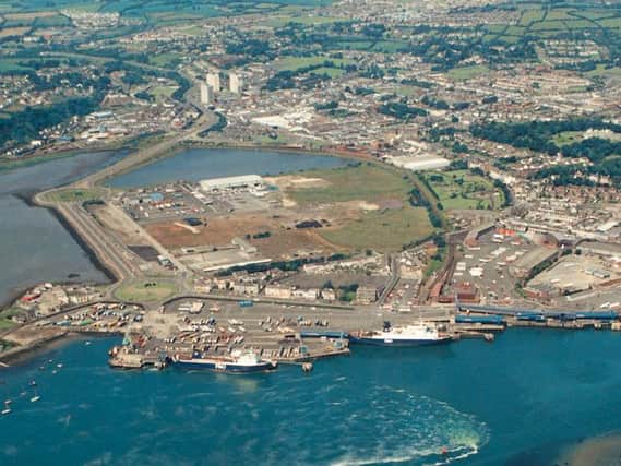 Larne Harbour from the air. Picture: Larne Times