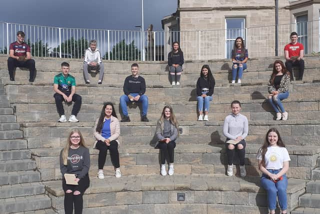 St Louis Grammar pupils who achieved eight As or more in their GCSEs