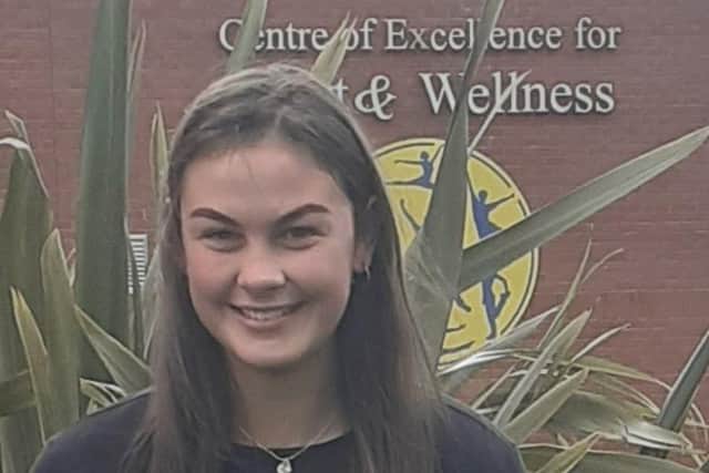 A happy day for this St Louis Grammar School pupil when she picked up her results