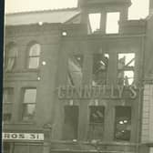 Connolly's, Market Square, August 1920. Picture courtesy of Irish Linen Centre and Lisburn Museum