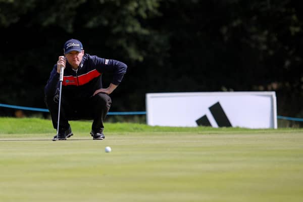 Northern Ireland Open Tournament Ambassador Michael Hoey competing at Galgorm Spa & Golf Resort, Ballymena, Northern Ireland (Photo: PressEye)