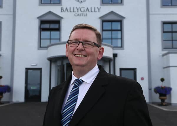 Norman McBride, general manager, of Ballygally Castle Hotel.