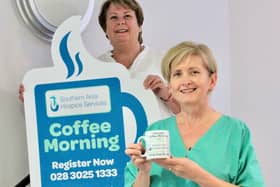 Mary Heatley WBR Credit Union and Joanne McCann Hospice Nurse.