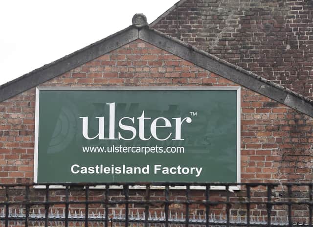 Ulster Carpets has announced that 70 jobs are at risk in NI