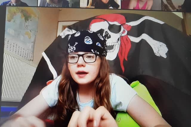 Getting into the pirate theme for Broughshane Guides' virtual camping