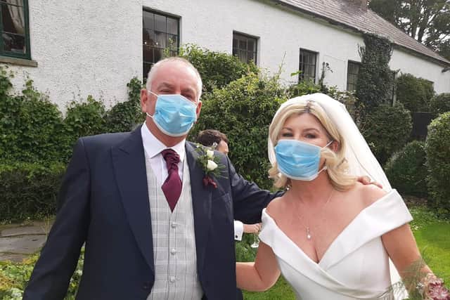 A wedding pandemic-style.